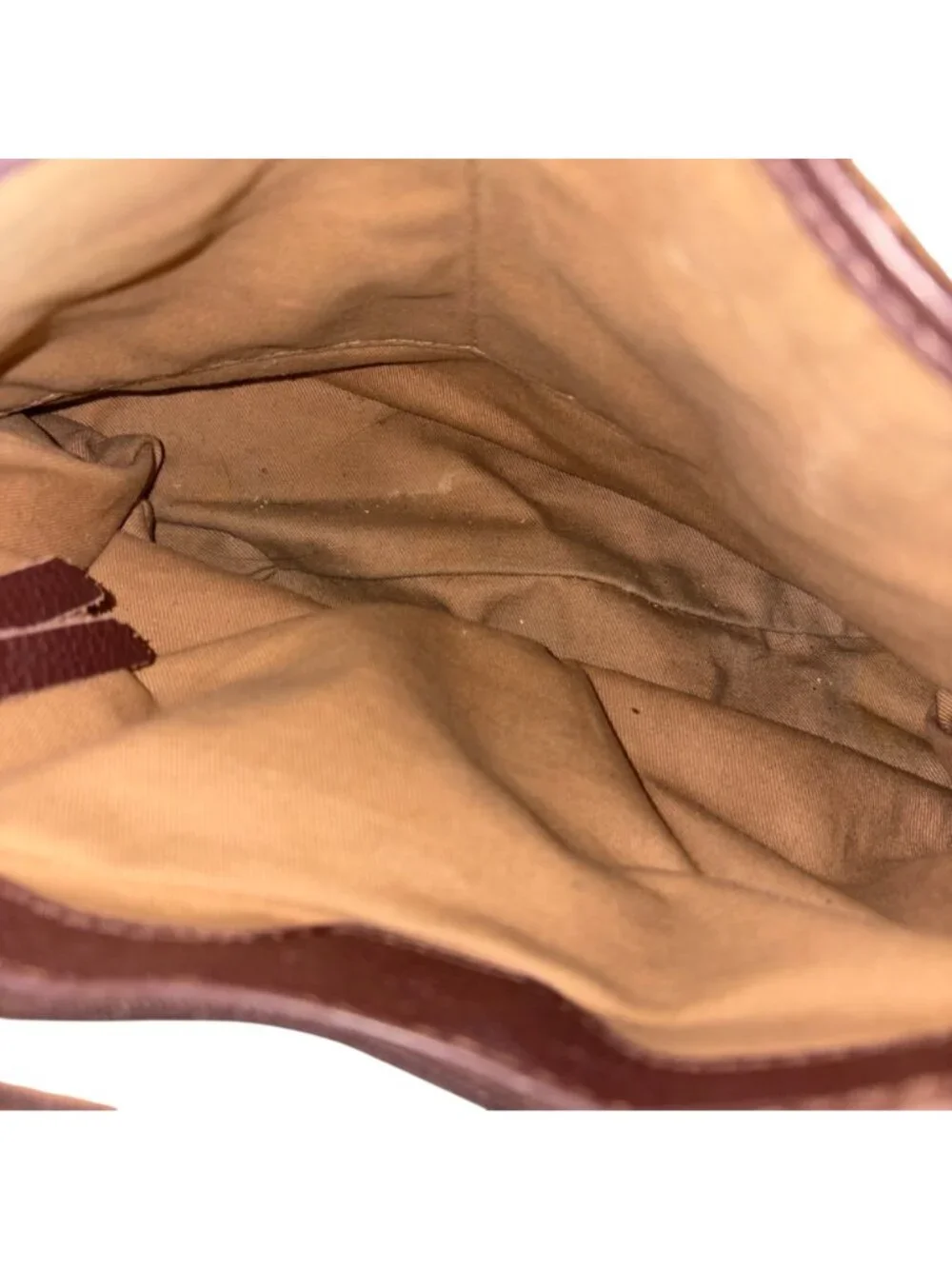 Lucky Brand Burgundy Brown 100% Leather Crossbody Bag Studded Boho Tassel Purse